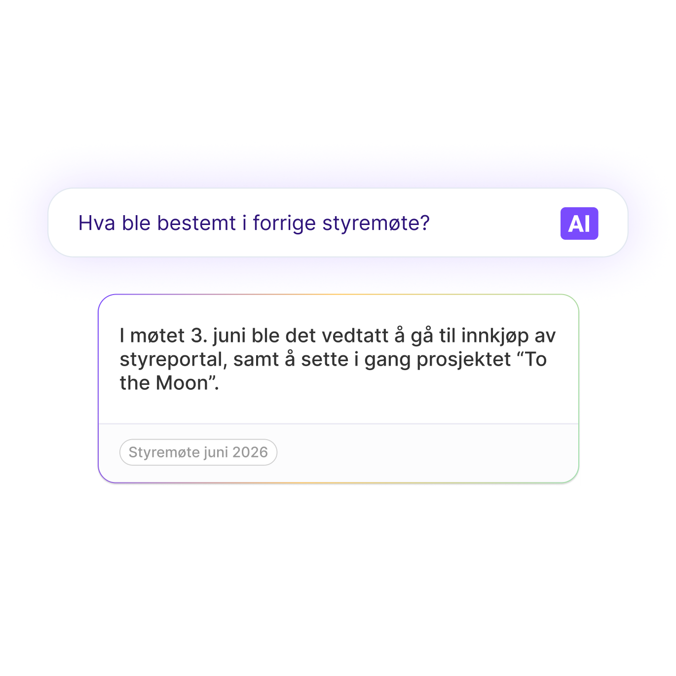 Styrets felles hukommelse