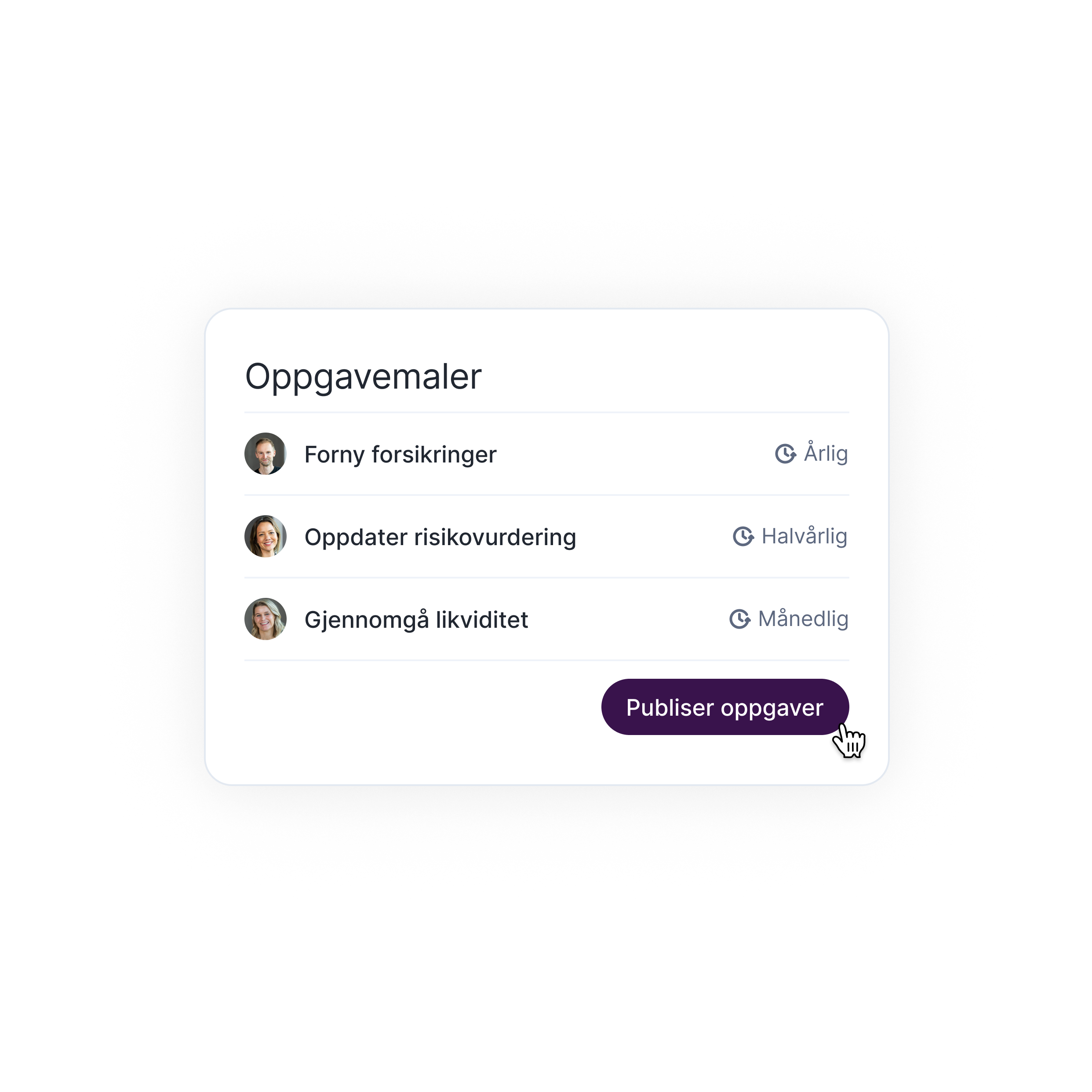 Faste oppgaver kommer av seg selv