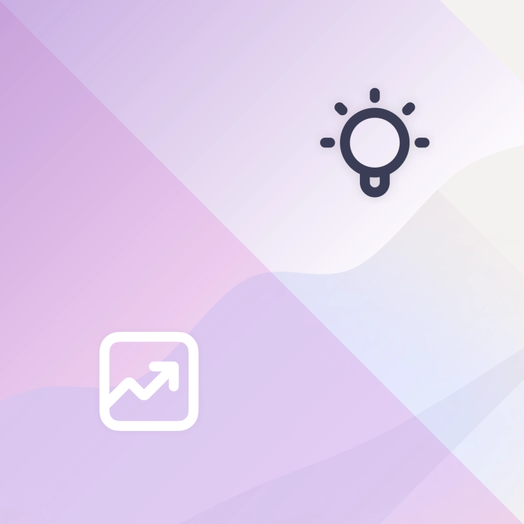 En illustrasjon av en graf og en lyspære