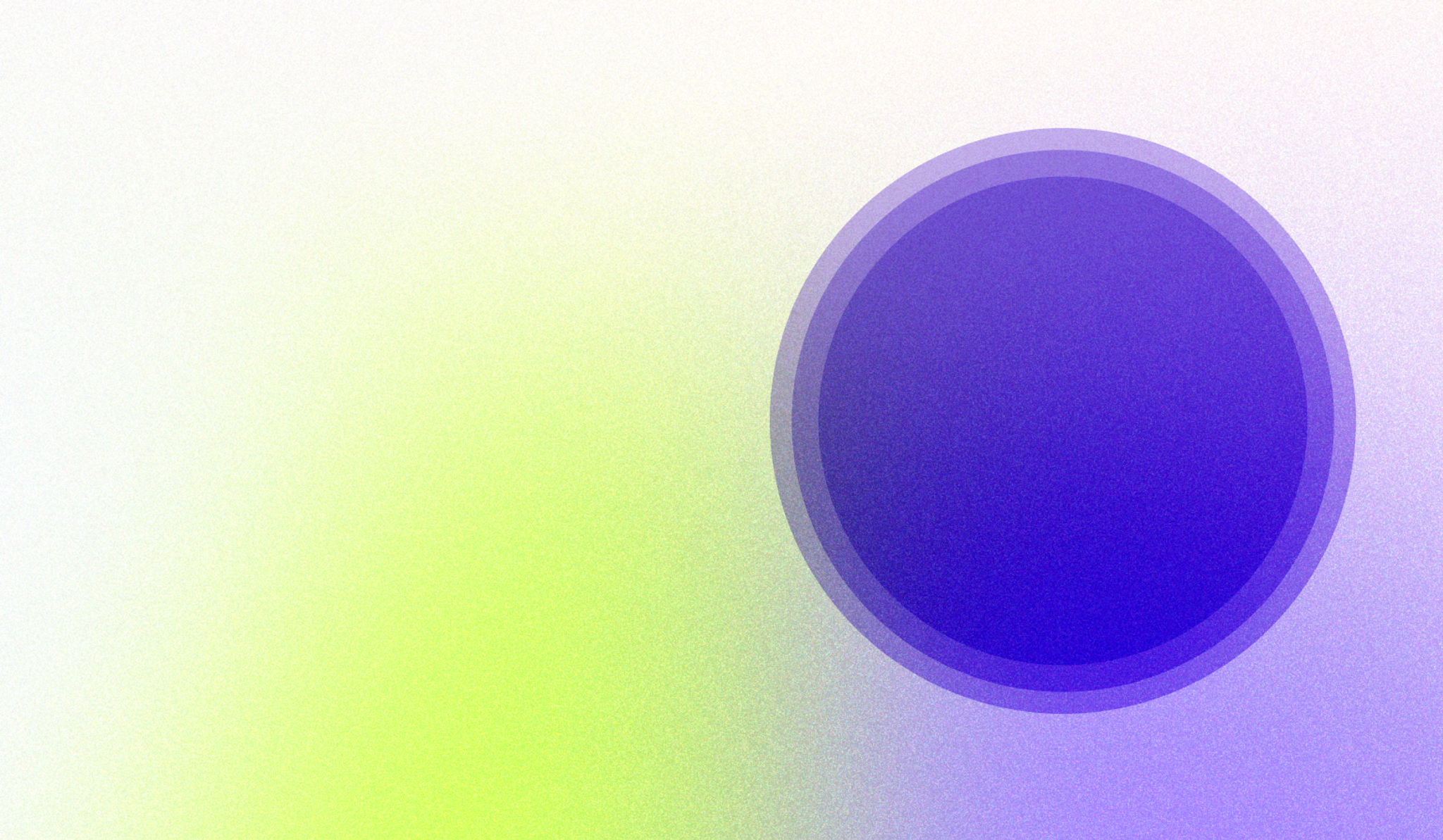a purple circle on a green and white background
