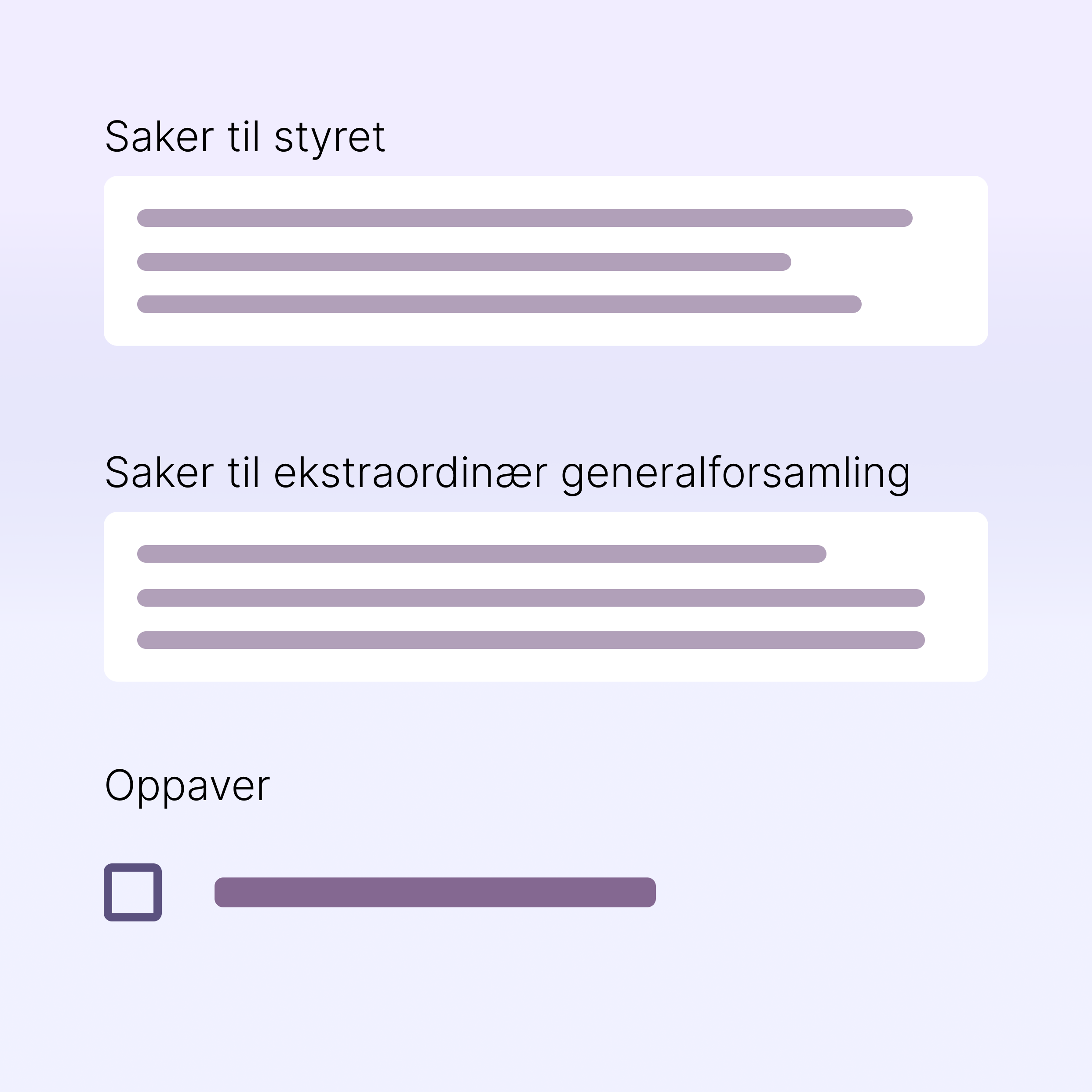 Veiledere - saker til behandling i styret grafikk