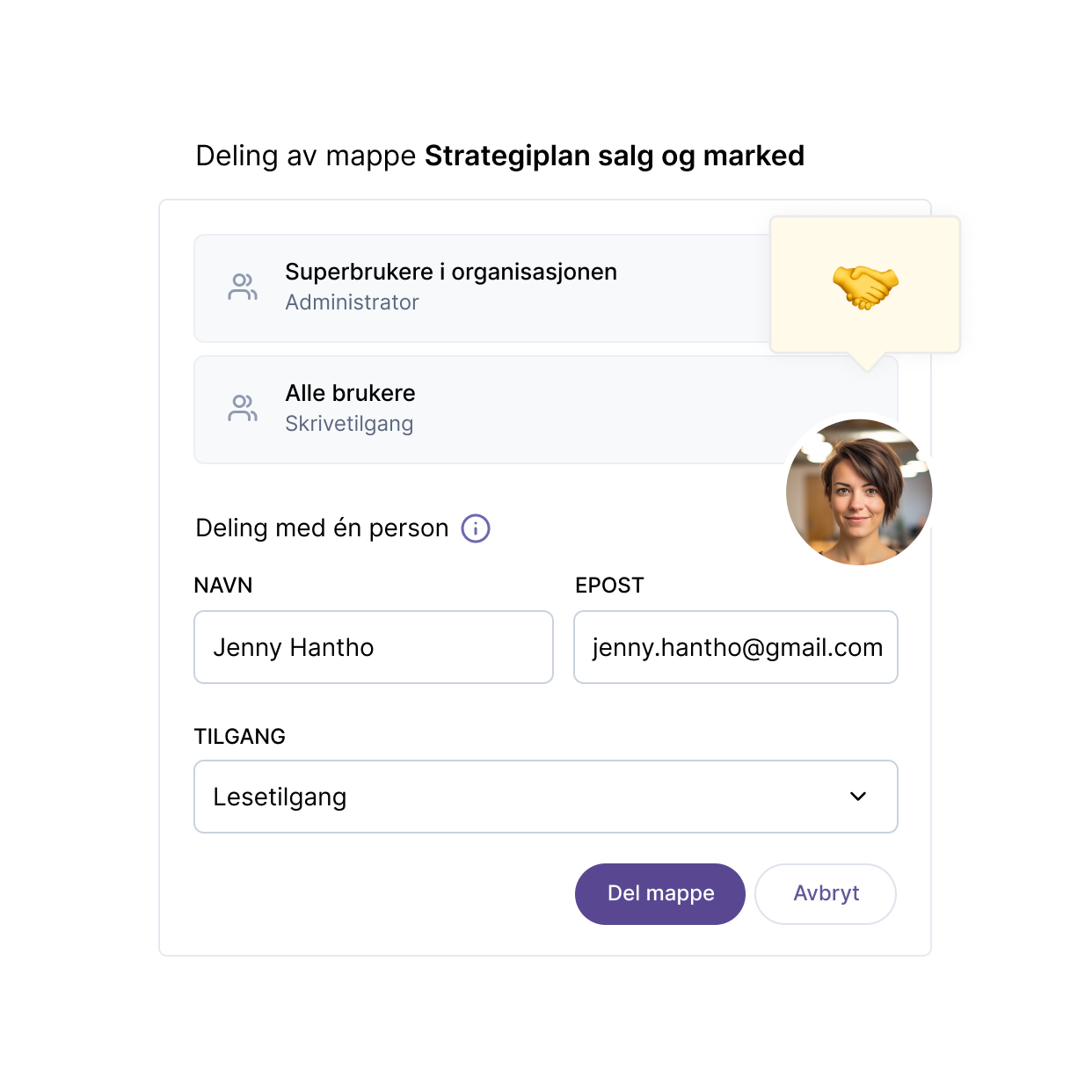 Deling av dokumenter