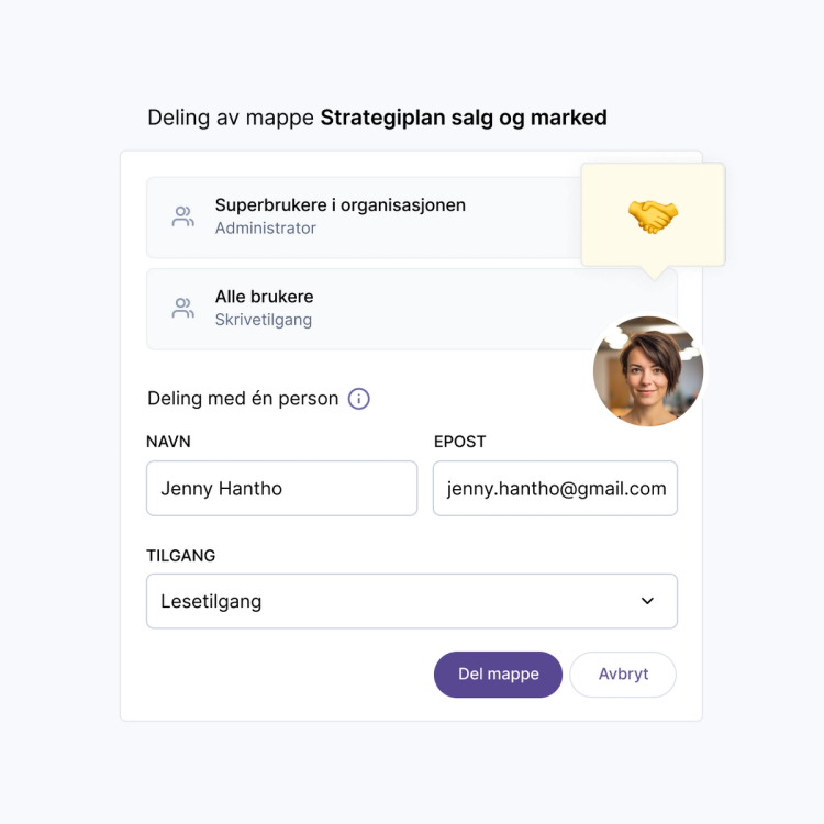 Deling av dokumenter