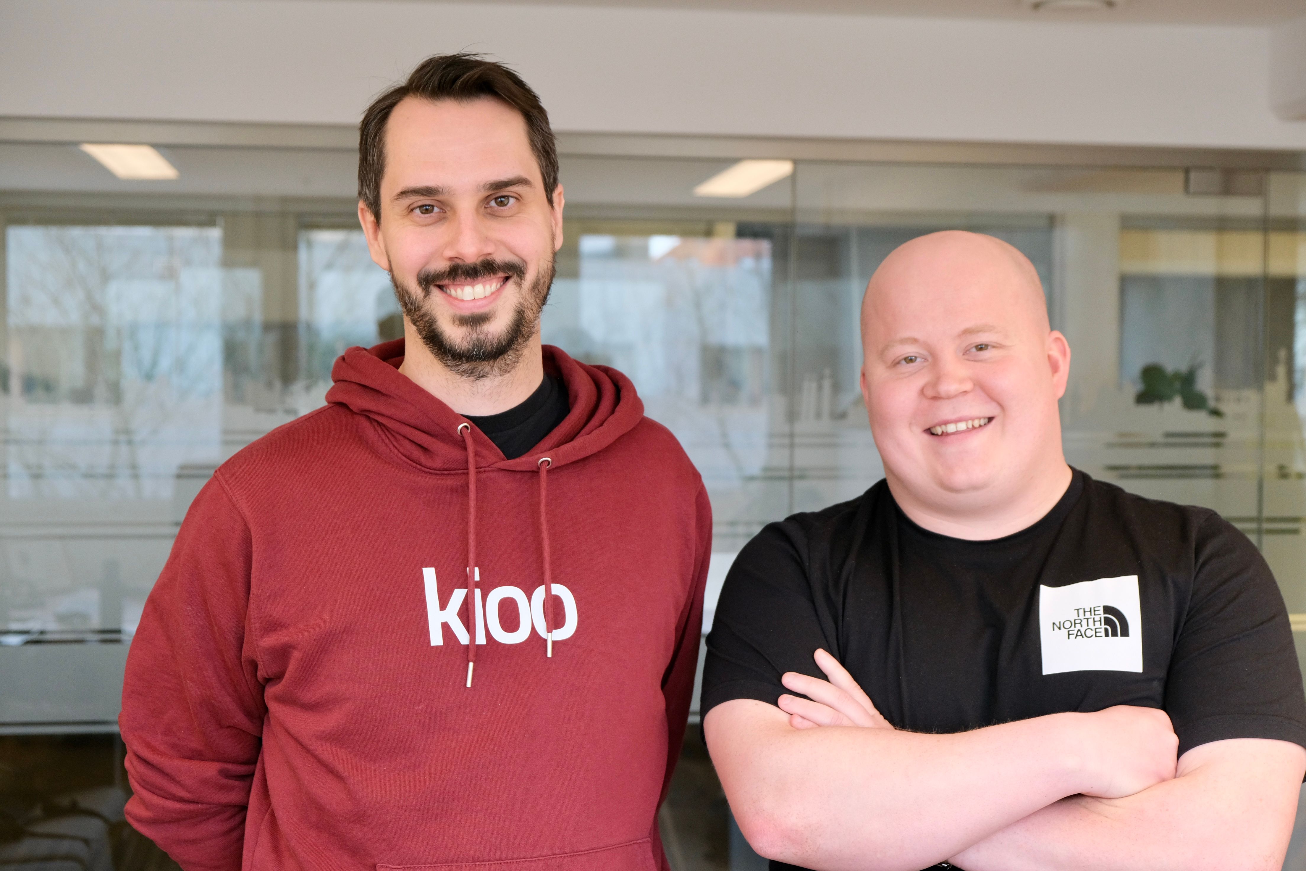 Bilde av Lars Hæhre og Ruben Eggebø, gründerne av Kioo