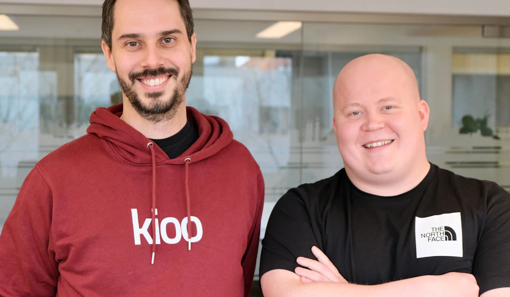 Bilde av Lars Hæhre og Ruben Eggebø, gründerne av Kioo