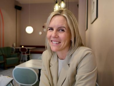 Daglig leder, Møyfrid Risdal Moster, sammen med flere av forretningsutviklerne i Vekstpartner