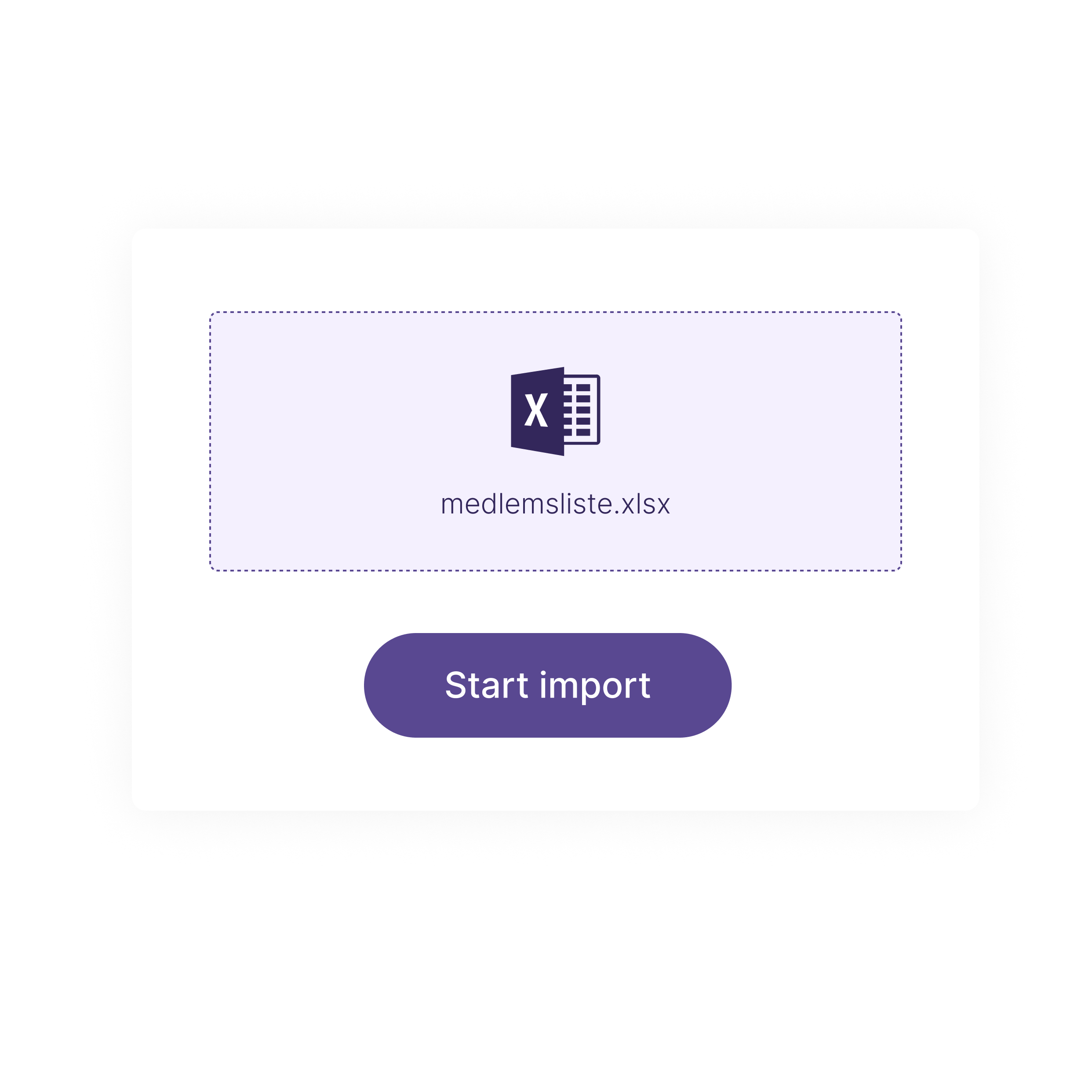 Import av medlemmer til medlemsregisteret i Bård styreportal