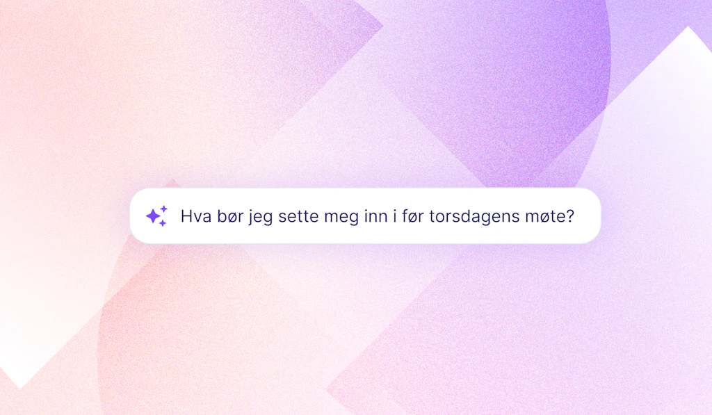 Spørsmål til Bård AI før et møte